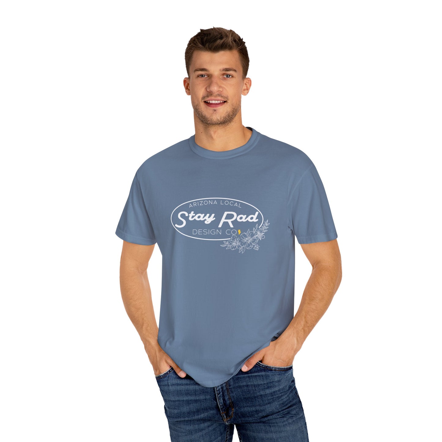 BLUE COLLAR FLOWERS | Womens | Western Wear | Comfort Colors Garment-Dyed T-shirt