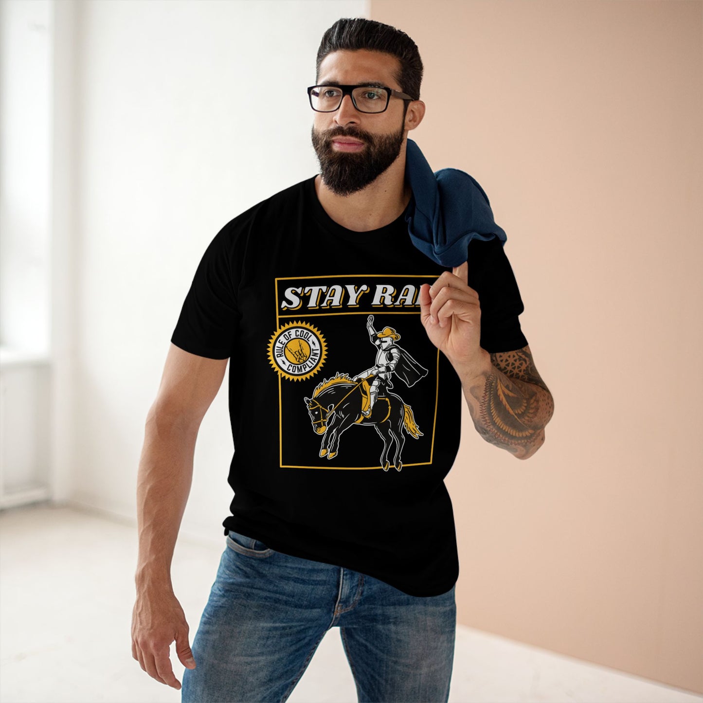 RODEO KNIGHT FRONT - Stay Rad T-Shirt