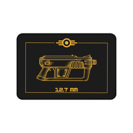 Fallout New Vegas | 12.7 Submachine | Vault Tec | Custom Smithing Desk Mat | Gun Cleaning Mat