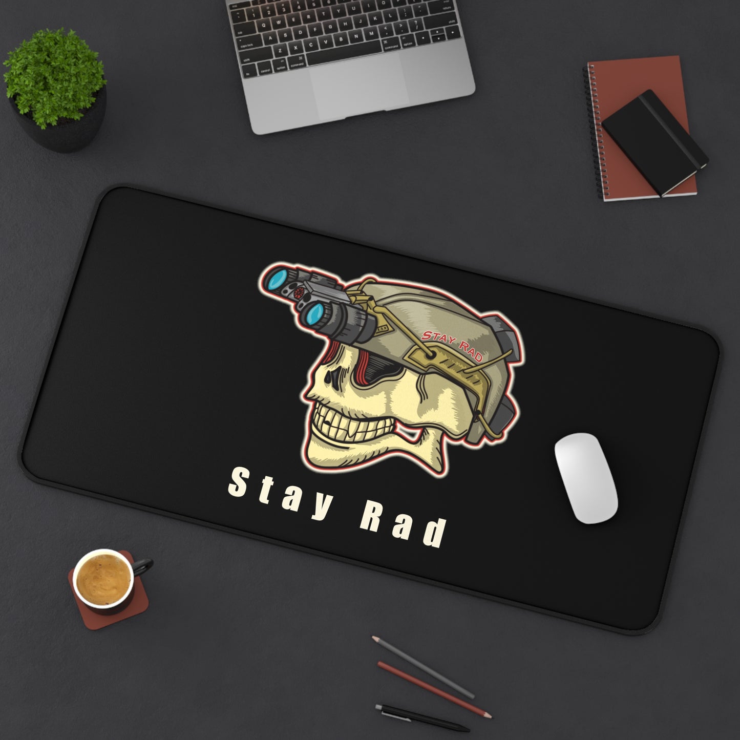 Stay Rad Tactical Bump Helmet Skull | Rifle Cleaning Smithing Desk Mat