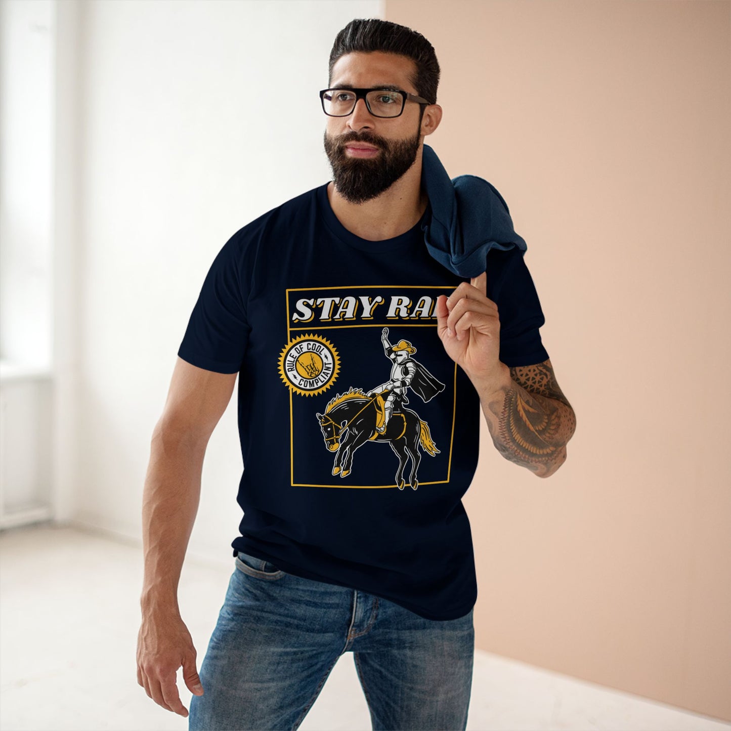 RODEO KNIGHT FRONT - Stay Rad T-Shirt