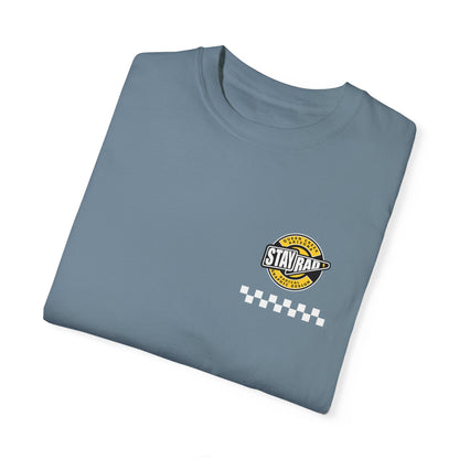 STAY RAD CHECKER BADGE | Front Chest | Comfort Colors Unisex Garment-Dyed T-shirt
