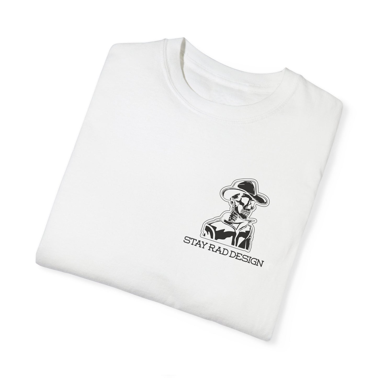 SMILIN' ON THE INSIDE | Cowboy Skeleton | Comfort Colors Unisex Garment-Dyed T-shirt