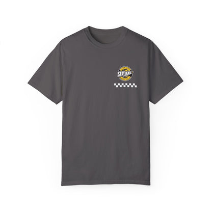 STAY RAD CHECKER BADGE | Front Chest | Comfort Colors Unisex Garment-Dyed T-shirt