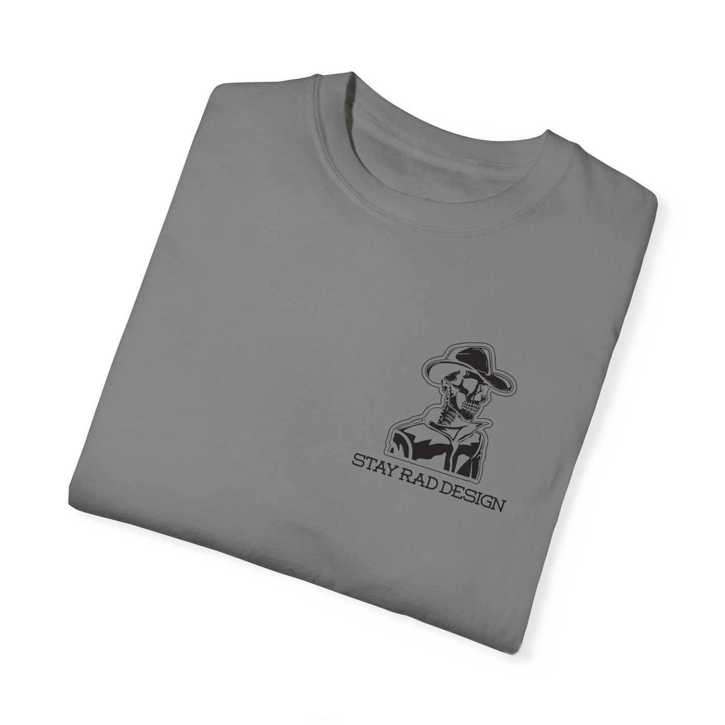 SMILIN' ON THE INSIDE | Cowboy Skeleton | Comfort Colors Unisex Garment-Dyed T-shirt