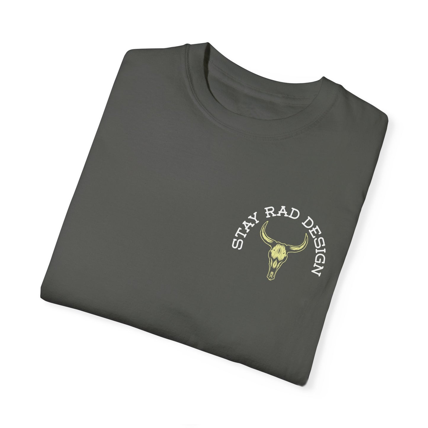 ENTITLED TO NOTHING | Stay Rad Cattle Skull | Red/Green/Ivory COMFORT COLORS 1717