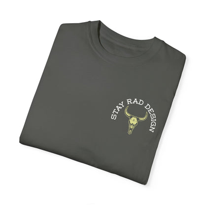 ENTITLED TO NOTHING | Stay Rad Cattle Skull | Red/Green/Ivory COMFORT COLORS 1717