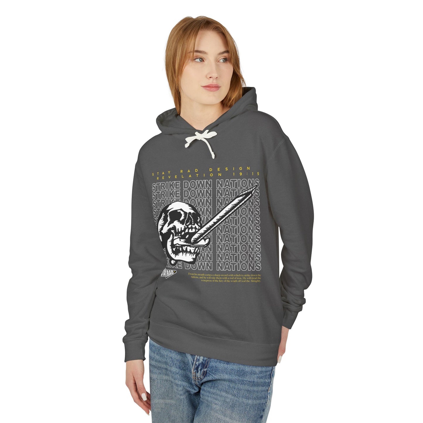 REVELATION HOODIE | Strike Down Nations| Unisex Lightweight Hooded Sweatshirt