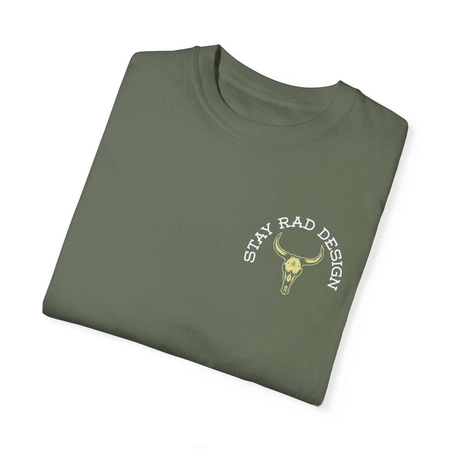 ENTITLED TO NOTHING | Stay Rad Cattle Skull | Red/Green/Ivory COMFORT COLORS 1717