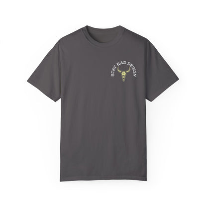 ENTITLED TO NOTHING | Stay Rad Cattle Skull | Red/Green/Ivory COMFORT COLORS 1717