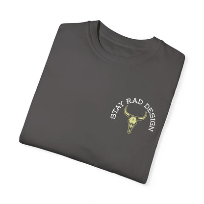 ENTITLED TO NOTHING | Stay Rad Cattle Skull | Red/Green/Ivory COMFORT COLORS 1717