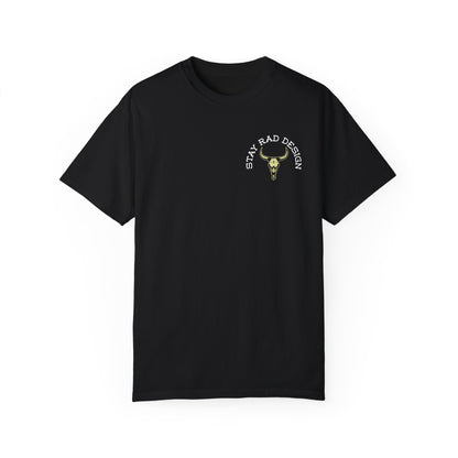 ENTITLED TO NOTHING | Stay Rad Cattle Skull | Red/Green/Ivory COMFORT COLORS 1717