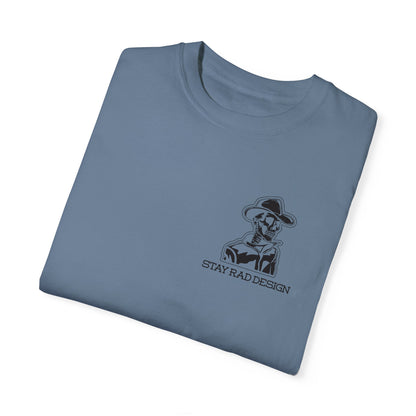 SMILIN' ON THE INSIDE | Cowboy Skeleton | Comfort Colors Unisex Garment-Dyed T-shirt