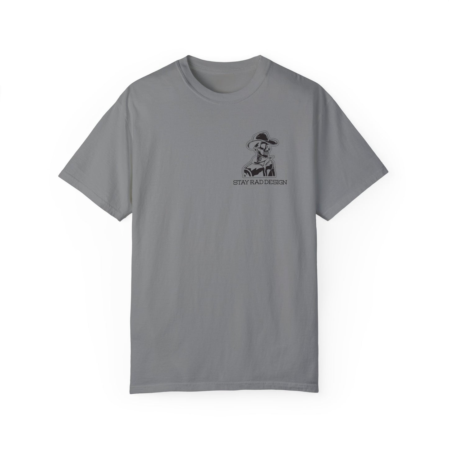 SMILIN' ON THE INSIDE | Cowboy Skeleton | Comfort Colors Unisex Garment-Dyed T-shirt