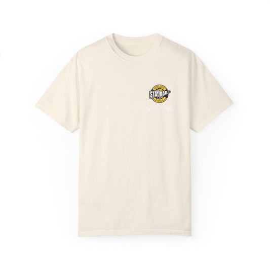 STAY RAD CHECKER BADGE | Front Chest | Comfort Colors Unisex Garment-Dyed T-shirt