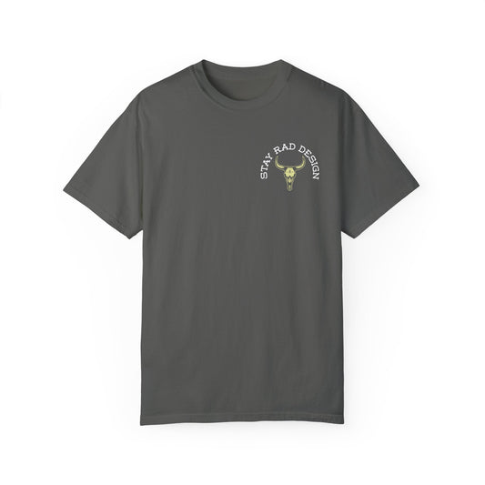 ENTITLED TO NOTHING | Stay Rad Cattle Skull | Red/Green/Ivory COMFORT COLORS 1717