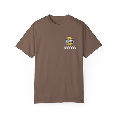 STAY RAD CHECKER BADGE | Front Chest | Comfort Colors Unisex Garment-Dyed T-shirt