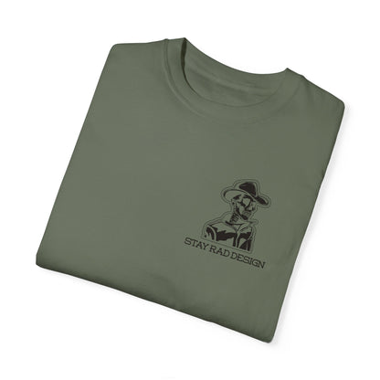 SMILIN' ON THE INSIDE | Cowboy Skeleton | Comfort Colors Unisex Garment-Dyed T-shirt