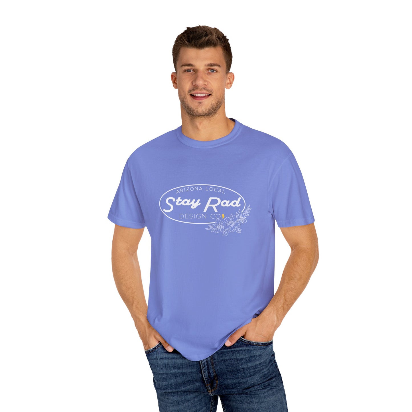 BLUE COLLAR FLOWERS | Womens | Western Wear | Comfort Colors Garment-Dyed T-shirt