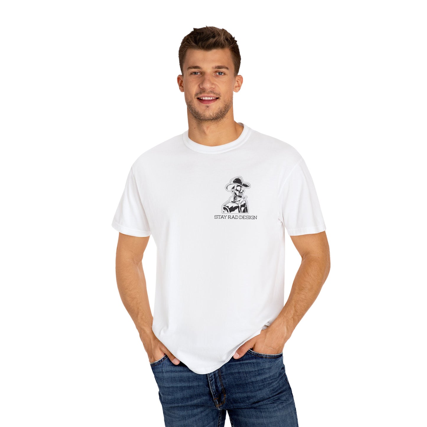SMILIN' ON THE INSIDE | Cowboy Skeleton | Comfort Colors Unisex Garment-Dyed T-shirt