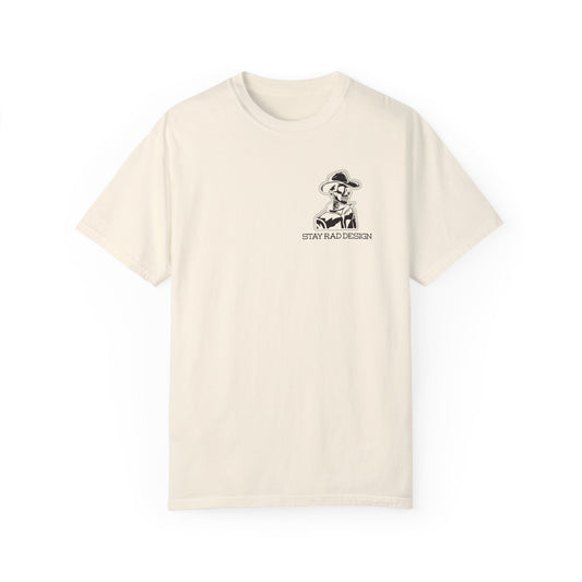 SMILIN' ON THE INSIDE | Cowboy Skeleton | Comfort Colors Unisex Garment-Dyed T-shirt