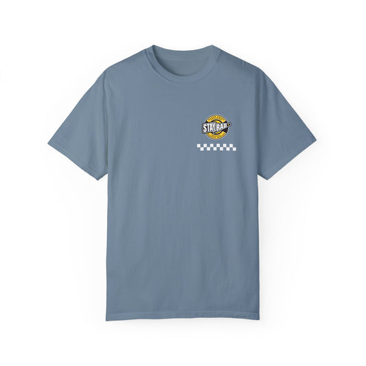 STAY RAD CHECKER BADGE | Front Chest | Comfort Colors Unisex Garment-Dyed T-shirt