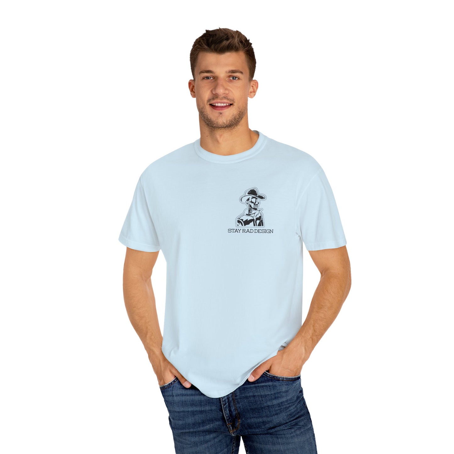 SMILIN' ON THE INSIDE | Cowboy Skeleton | Comfort Colors Unisex Garment-Dyed T-shirt