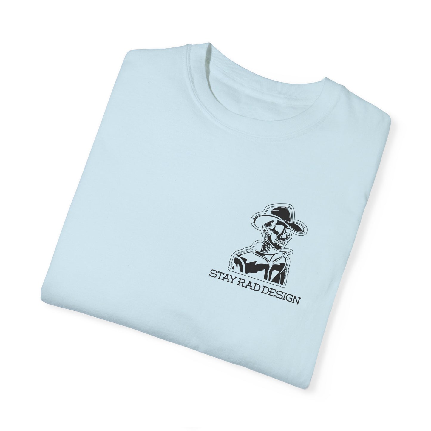 SMILIN' ON THE INSIDE | Cowboy Skeleton | Comfort Colors Unisex Garment-Dyed T-shirt