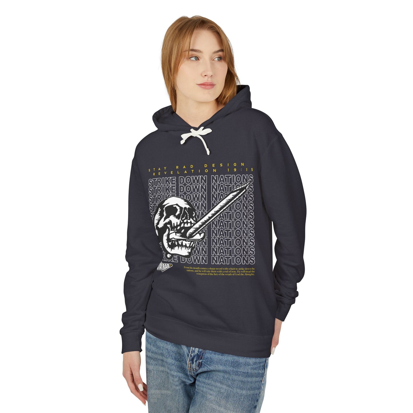 REVELATION HOODIE | Strike Down Nations| Unisex Lightweight Hooded Sweatshirt