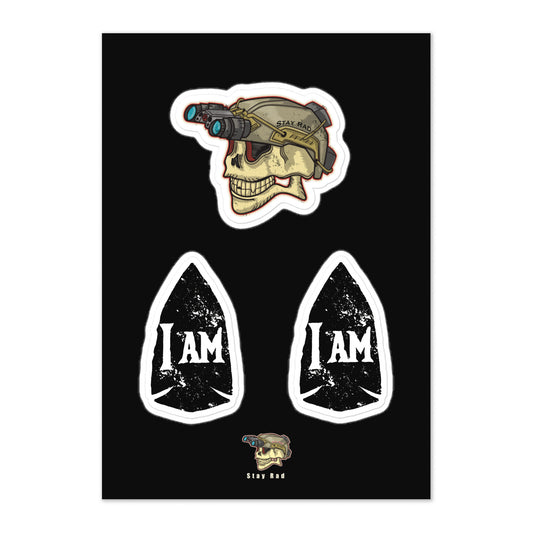 Stay Rad I AM Arrowhead Sticker sheet